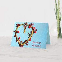 Blue Be Mine voor hem Lichthartige Valentijnse Feestdagen Kaart