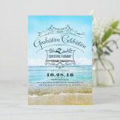 Blue Beach Afstuderen Kaart (Staand voorkant)