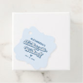 Blue Beach Bachelorette Party Favor Bedankjes Labels (In situ)