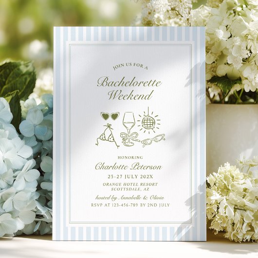 Blue Beach Bachelorette Weekend Itinerary Kaart