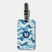 Blue Beach Bagagelabel (Voorkant verticaal)