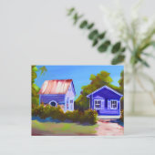 Blue Beach Cottage | Contact houden Briefkaart (Staand voorkant)