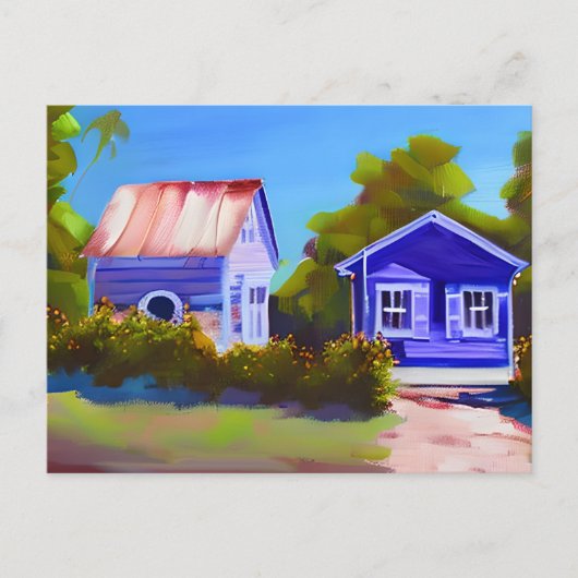 Blue Beach Cottage | Contact houden Briefkaart (Voorkant)