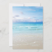 Blue Beach Couple Shower-uitnodiging Kaart (Achterkant)