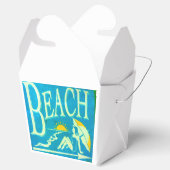 Blue Beach Favor Box Bedankdoosjes (Geopend)