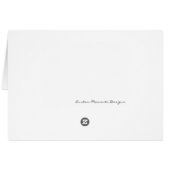 Blue Beach Getaway Tent/Table Card (Achterkant Horizontaal)