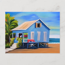 Blue Beach Home en Ocean | Contact houden Briefkaart