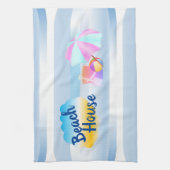 Blue Beach House Tea Towel Theedoek (Verticaal)