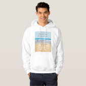 Blue Beach huwelijksreis vibes Hoodie (Voorkant volledig)