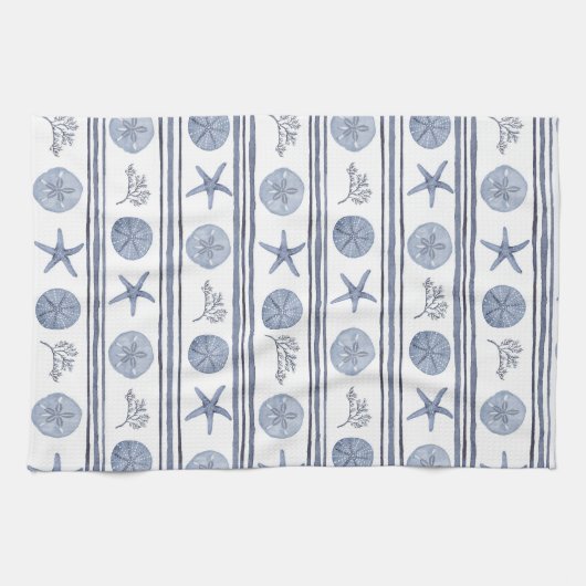Blue Beach - Keukenhanddoeken (Horizontaal)