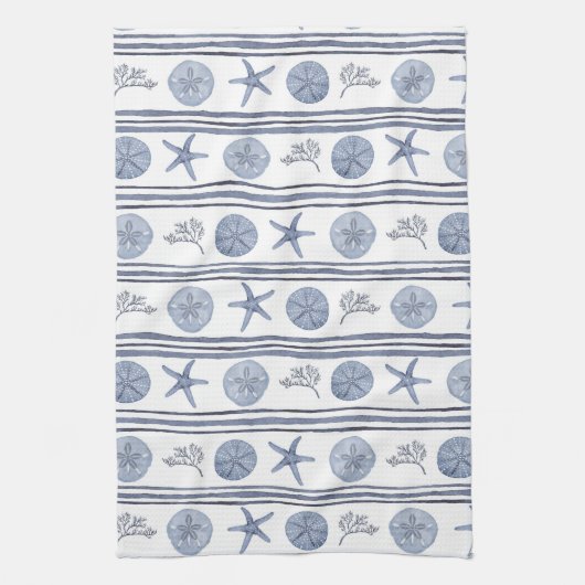 Blue Beach - Keukenhanddoeken (Verticaal)