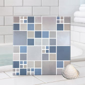 Blue Beach Mosaic Pattern Kitchen Bathroom Tegel Tegeltje