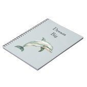 Blue Beach Ocean Dolphin Notitieboek (Linkerzijde)