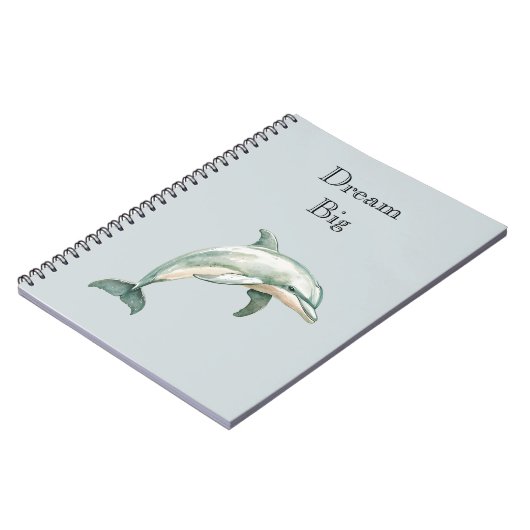 Blue Beach Ocean Dolphin Notitieboek (Linkerzijde)