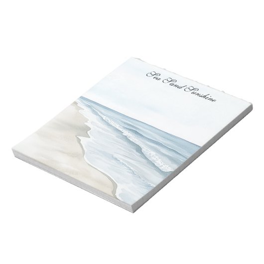 Blue Beach Ocean Notitieblok (Linkerzijde)