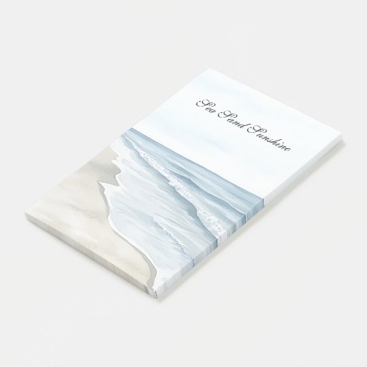 Blue Beach Ocean Post-it® Notes (Schuin)