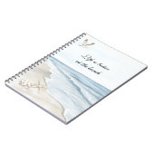 Blue Beach Ocean Starfish Zee Birds Notitieboek (Linkerzijde)