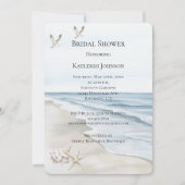 Blue Beach Ocean Vrijgezellenfeest Kaart (Voorkant)