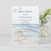 Blue Beach Ocean Vrijgezellenfeest Kaart (Staand voorkant)