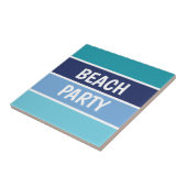 Blue Beach Party Tegeltje (Zijkant)