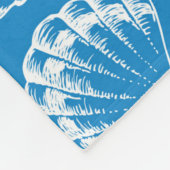 Blue Beach Patroon 2 Fleece Deken (Hoek)