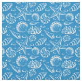 Blue Beach Patroon | Monogram 2 Stof (Swatch)