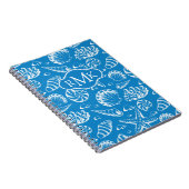Blue Beach Patroon | Monogram Notitieboek (Rechterzijde)