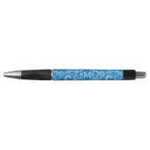 Blue Beach Patroon | Monogram Pen (Voorkant)