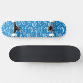 Blue Beach Patroon Persoonlijk Skateboard (Horizontaal)