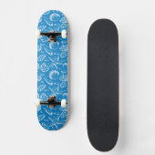 Blue Beach Patroon Persoonlijk Skateboard (Voorkant)