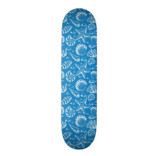 Blue Beach Patroon Persoonlijk Skateboard