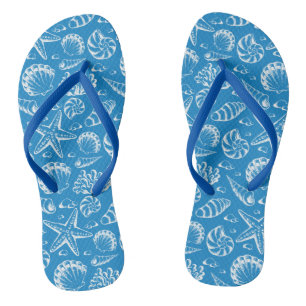 Blue Beach Patroon Teenslippers