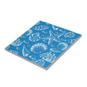 Blue Beach Patroon Tegeltje (Zijkant)