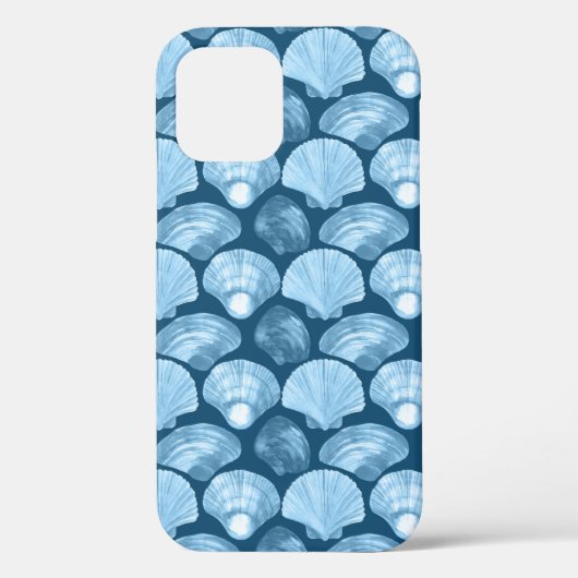 Blue Beach Seashell Patroon Case-Mate iPhone Case (Achterkant)