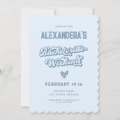 Blue Beach vrijgezellenfeest Kaart (Voorkant)