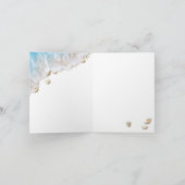 Blue Beach Waves Bat Mitzvah Hartelijk dank Kaart (Binnen)