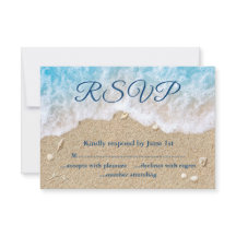 Blue Beach Waves Bat Mitzvah RSVP