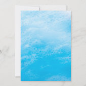 Blue Beach Waves Bat Mitzvah Save the Date Kaart (Achterkant)