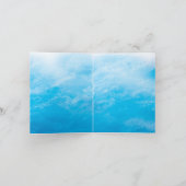 Blue Beach Waves Dank u kaart (Binnen)