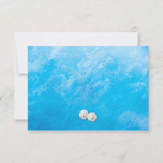 Blue Beach Waves RSVP (Achterkant)