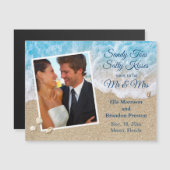 Blue Beach Waves Sandy Toes Salty Kisses Foto (Voorkant / Achterkant)