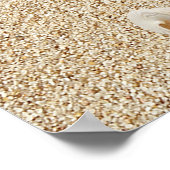 Blue Beach Waves Wedding Poster (Hoek)