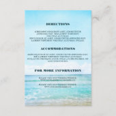 Blue Beach Wedding Details - Informatie Informatiekaartje (Voorkant)