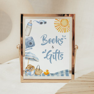 Blue Beach Zomer Baby shower Boeken en geschenken Poster