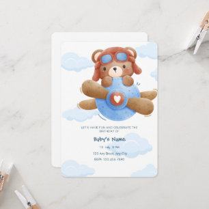 Blue Bear Aviation Avonturen Uitnodiging