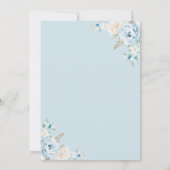 Blue Bearly Wait Boho Teddy Bear Boy Baby shower Kaart (Achterkant)