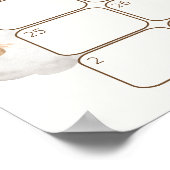 Blue Bearly Wait Guess The Arrival Date Game Sign Poster (Hoek)