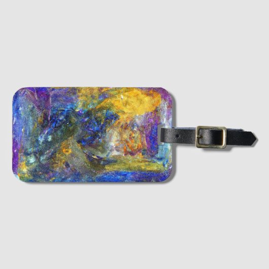 Blue Beast Running Bagagelabel (Voorkant (horizontaal))