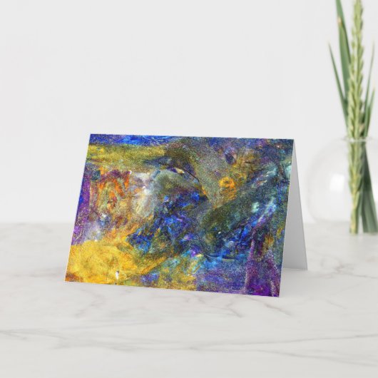 Blue Beast Running Bedankkaart (Voorkant)