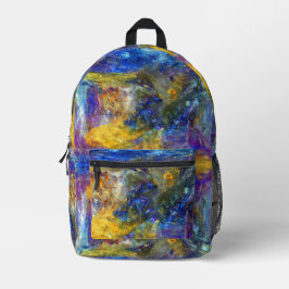 Blue Beast Running Bedrukte Rugzak